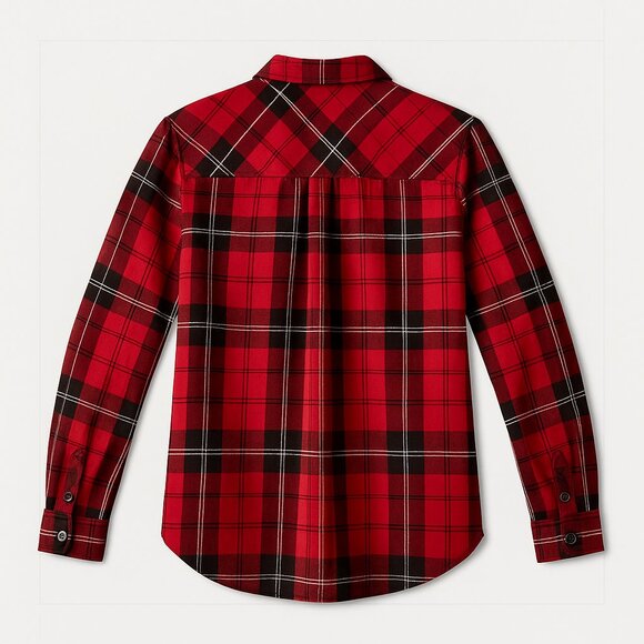 Rails Hunter Plaid Button-Up Shirt – Garnet Onyx – Size Small – Feminine Chic - Picture 3 of 10